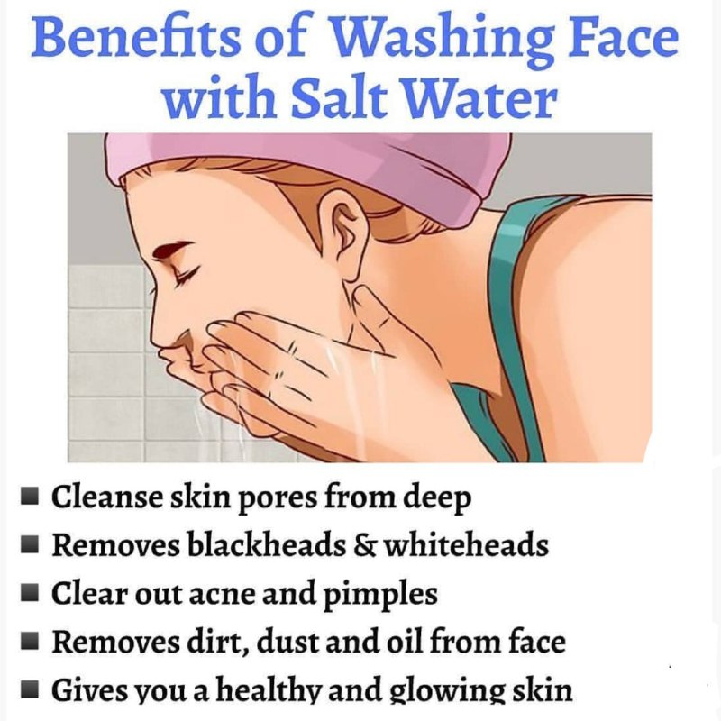 Benefits of Washing Face with Salt Water Home Remedies â Food Pyramid
