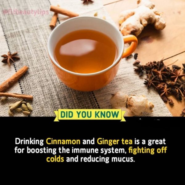 Cinnamon and Ginger tea boost immune system Food Tips